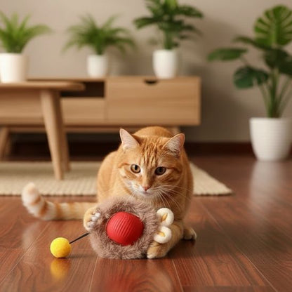 jouet-pour-chat-balle-rouge