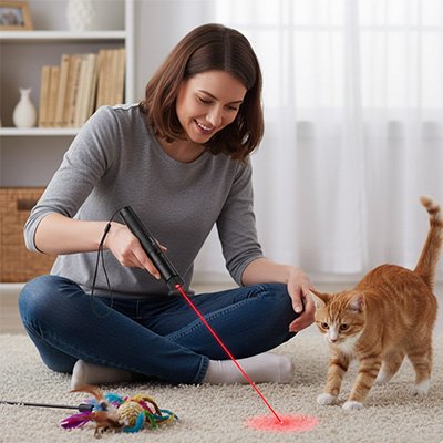 jouet pour chat laser  rouge