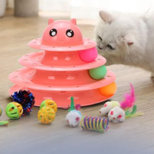 jouet-pour-chat-rose-balle