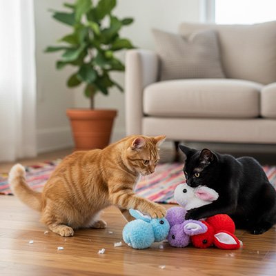 Jouets pour les chats interactifs