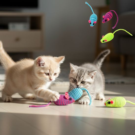 jouets-pour-les-chats-trio-multicolore