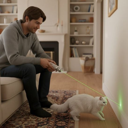 laser jouet chat lumière verte