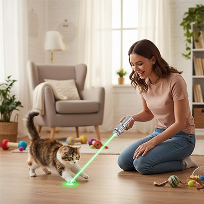 Laser pour chat ludique