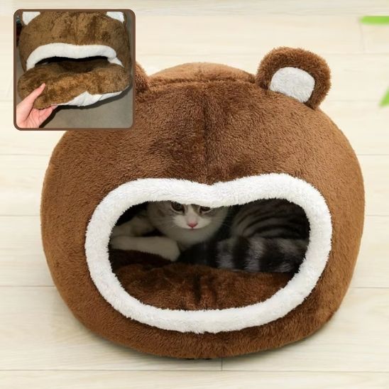 niche-chat-douce-coussin-amovible