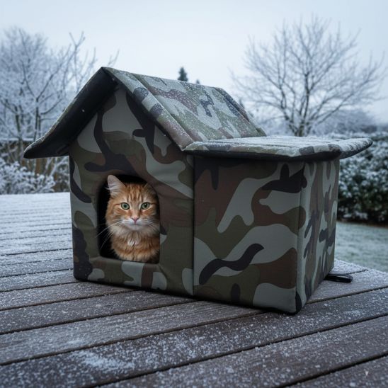 niche exterieur chat hiver