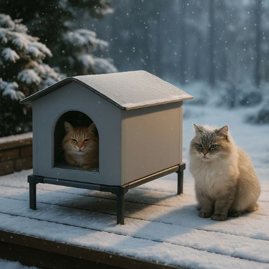 niche-exterieur-pour-chat-surélevée-abri-sûr