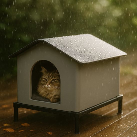 niche-exterieur-pour-chat-surélevée-protectrice