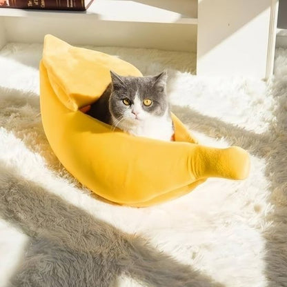niche-pour-chat-banane-originale