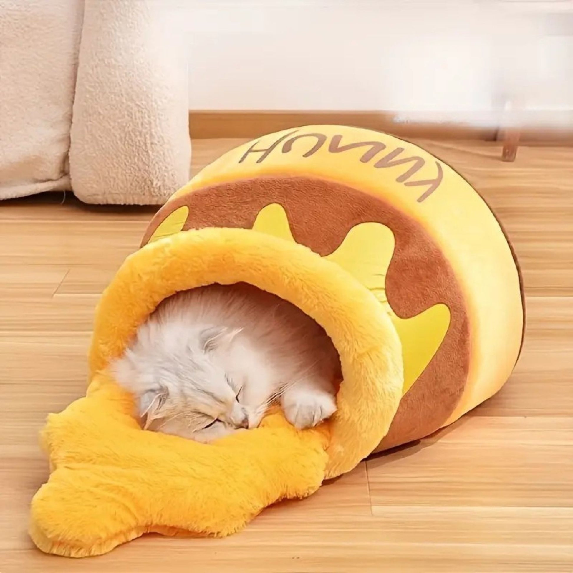 niche-pour-chat-pot-de-miel-originale