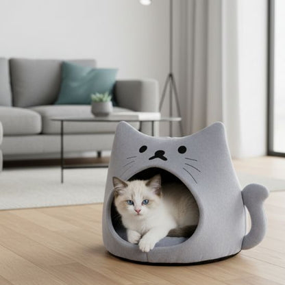 niche-pour-chaton-calinou-grise