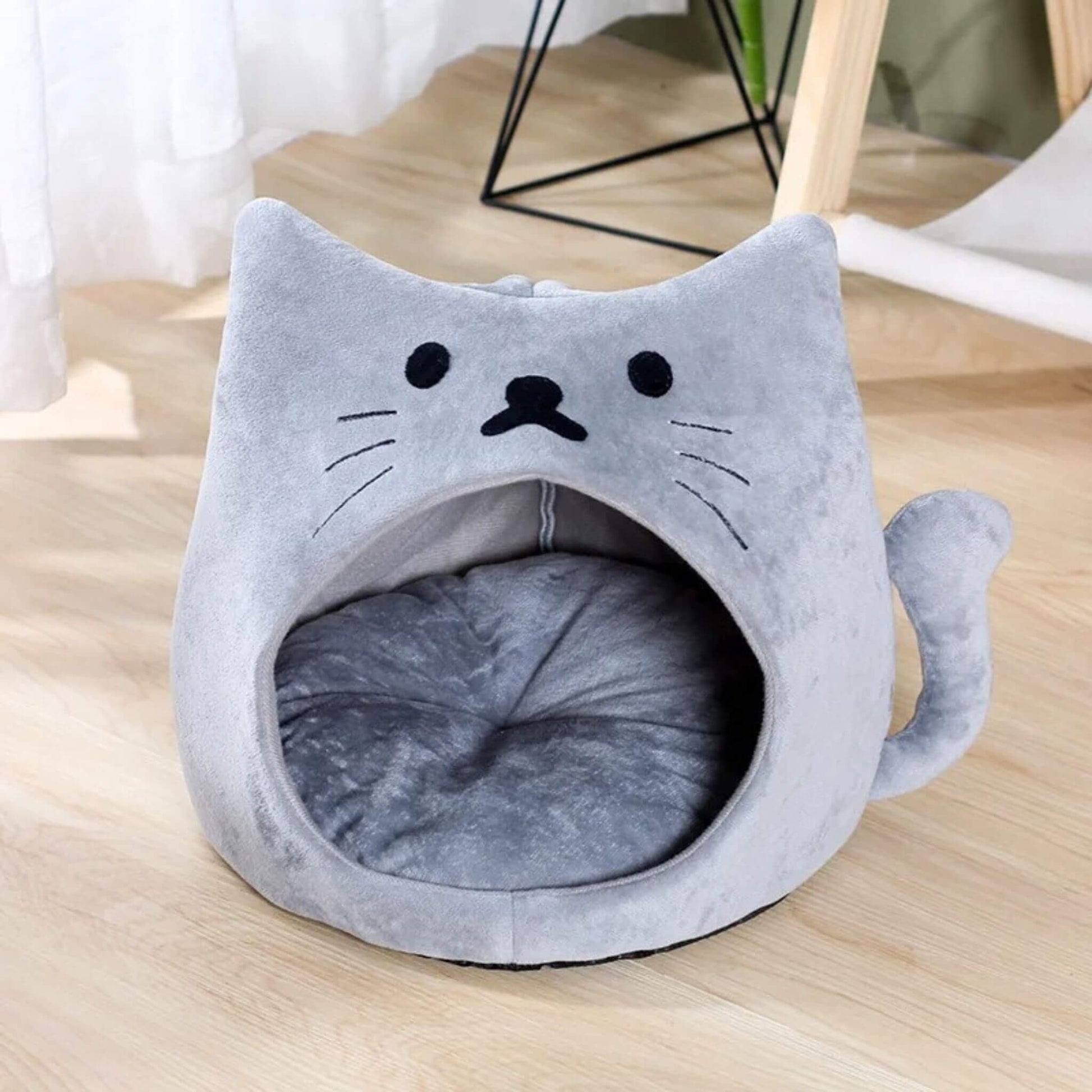 niche-pour-chaton-grise