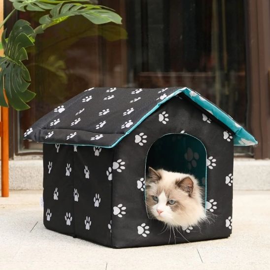 niche-pour-chats-extérieur-a-l-abri
