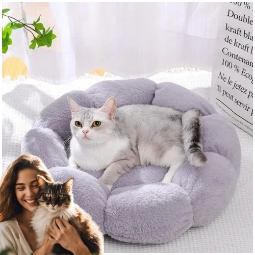 panier chat original fleur - Happy minet