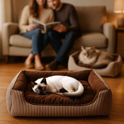 panier-chat-rayé-brun