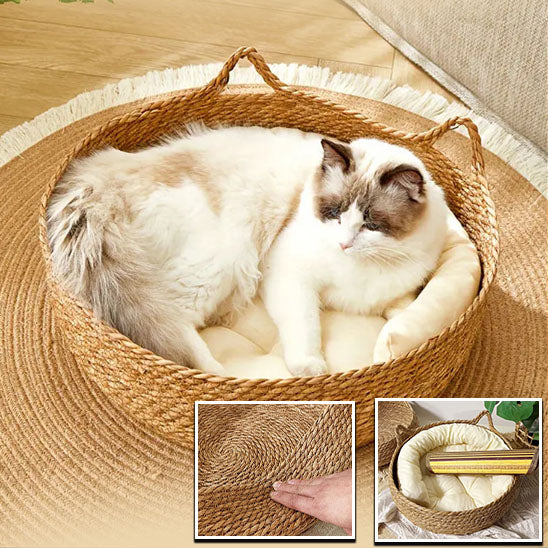 panier-en-osier-pour-chat-artisanal