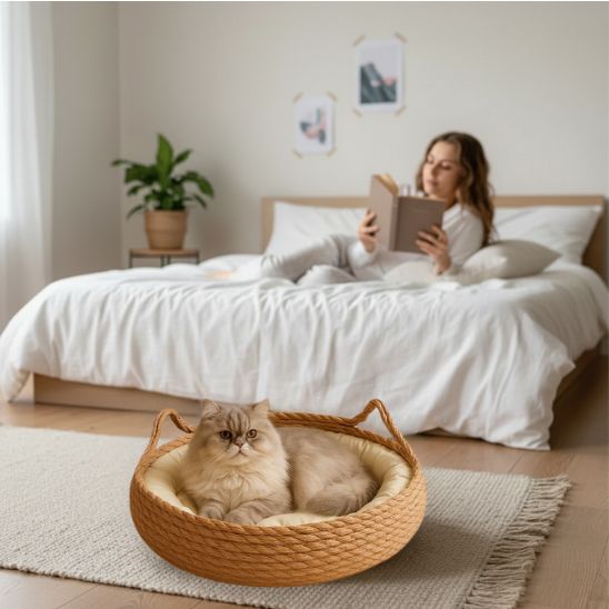 panier-en-osier-pour-chat-confortable