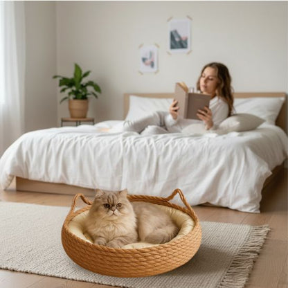 panier-en-osier-pour-chat-confortable