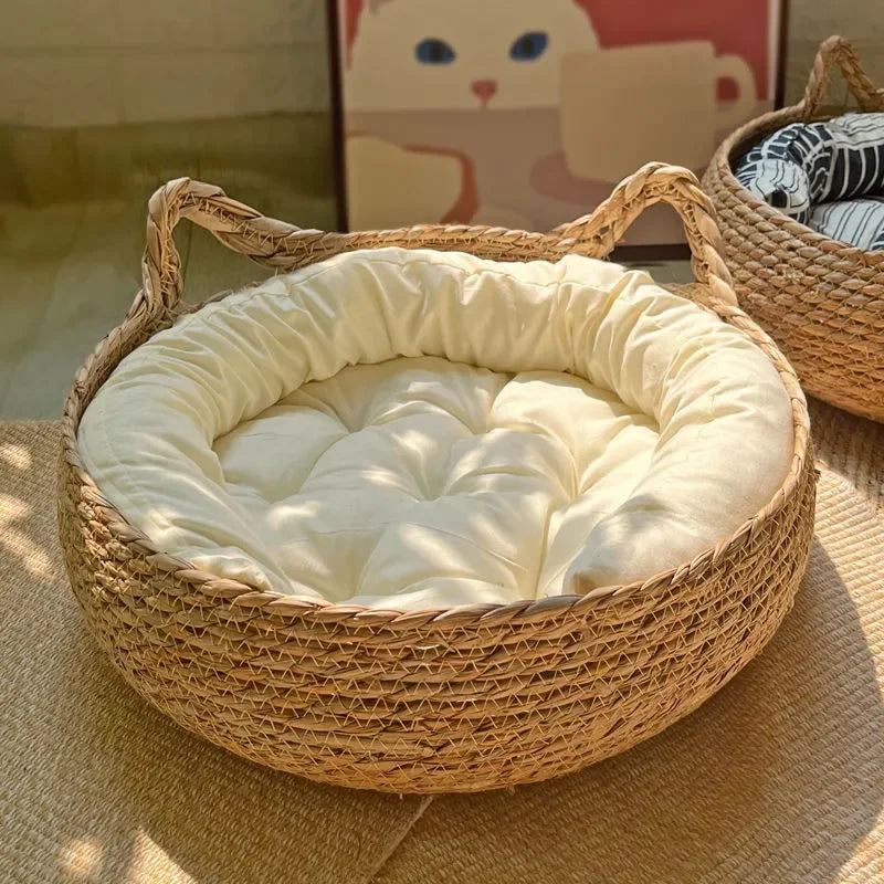 panier-en-osier-pour-chat-coton