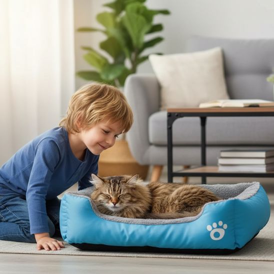 panier-pour-chat-dodocolor-bleu