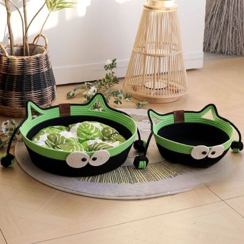 panier-pour-chat-tissé-main