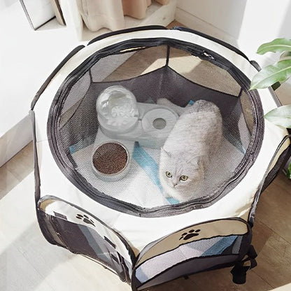 parc pour chat pliable ouvertures