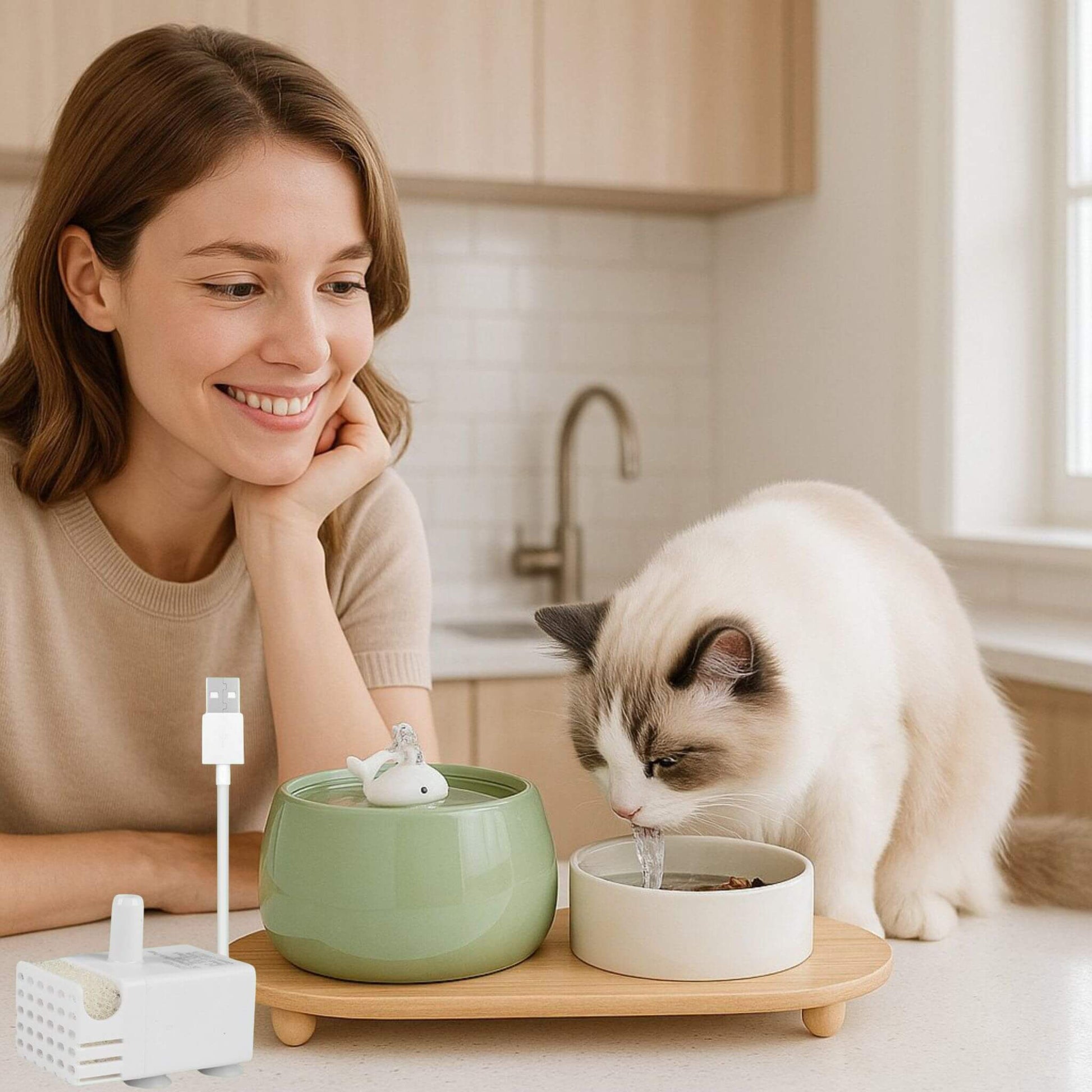 pompe-fontaine-a-eau-chat-filtration