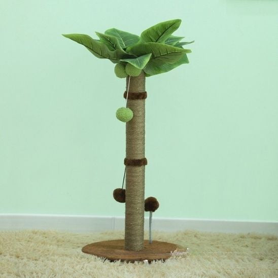 poteau griffoir pour chat brun