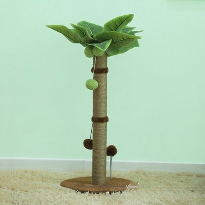 poteau griffoir pour chat brun