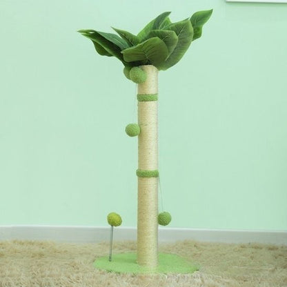 poteau griffoir pour chat vert clair