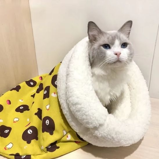 sac de couchage chat chaud - Happy minet