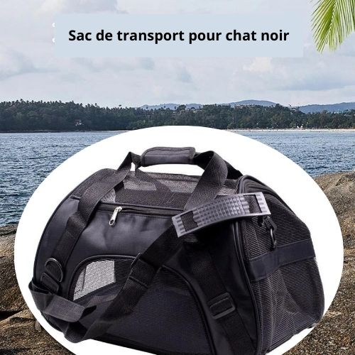 sac de transport pour chat noir| Happy Journey™ - Happy minet