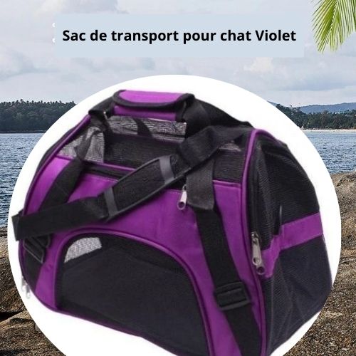 sac-transport-chat-violet | Happy Journey™ - Happy minet