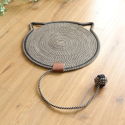 tapis chat griffoir rond - Happy minet