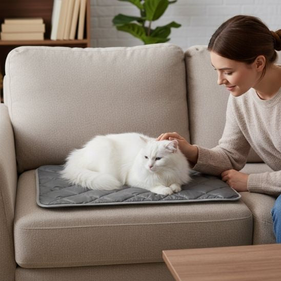 tapis chauffant chat chaud