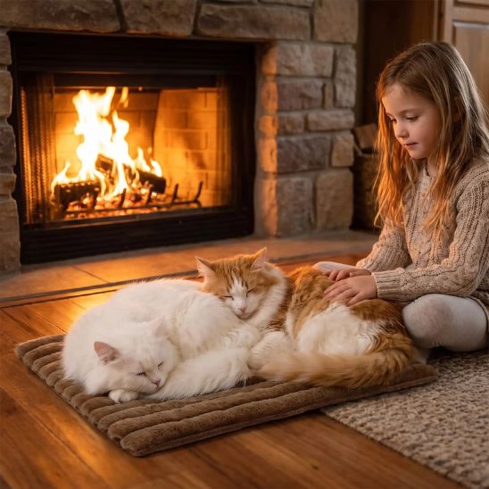 tapis chauffant pour chat chaud
