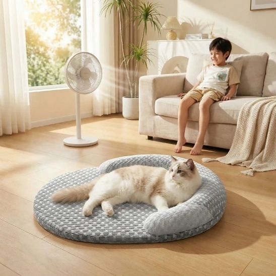 tapis fraicheur chat agréable