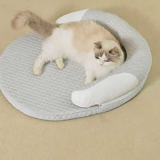 tapis fraicheur chat oreiller U