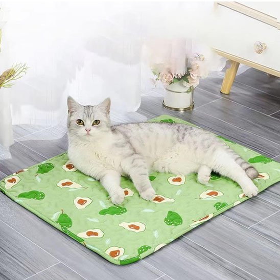 tapis-fraicheur-chat-vert