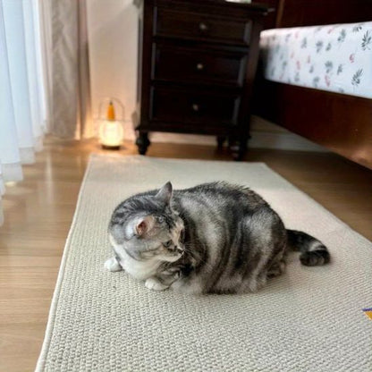 tapis griffoir pour chat beige