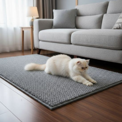 tapis griffoir pour chat gris
