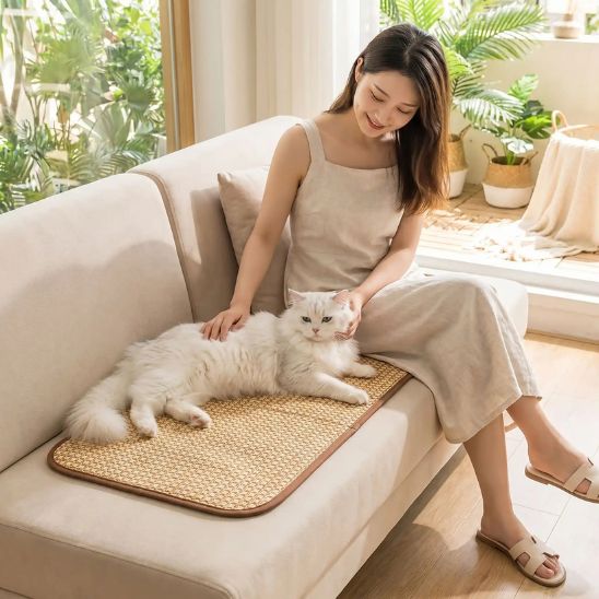 Tapis rafraichissant chat agréable