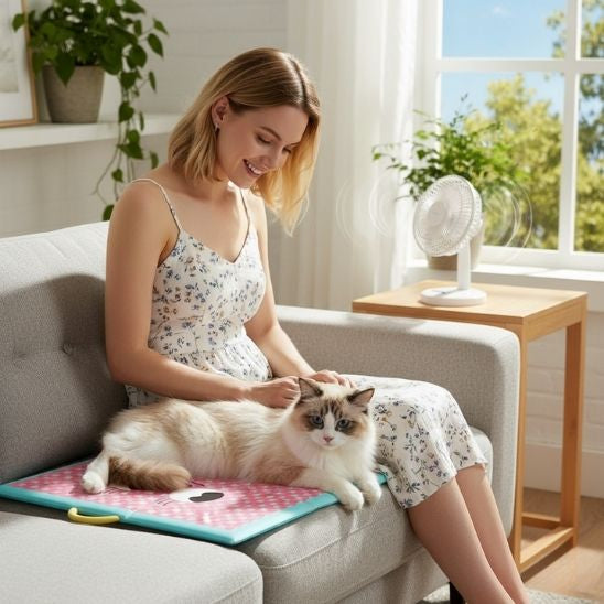 Tapis rafraichissant chat apaisant