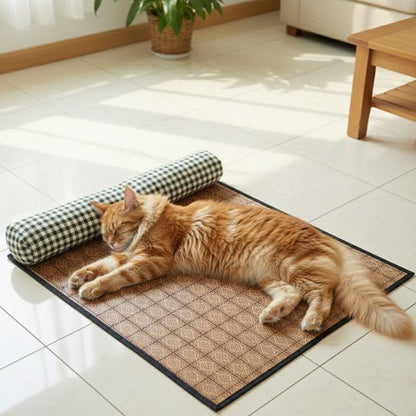 tapis-rafraichissant-chat-design-vichy