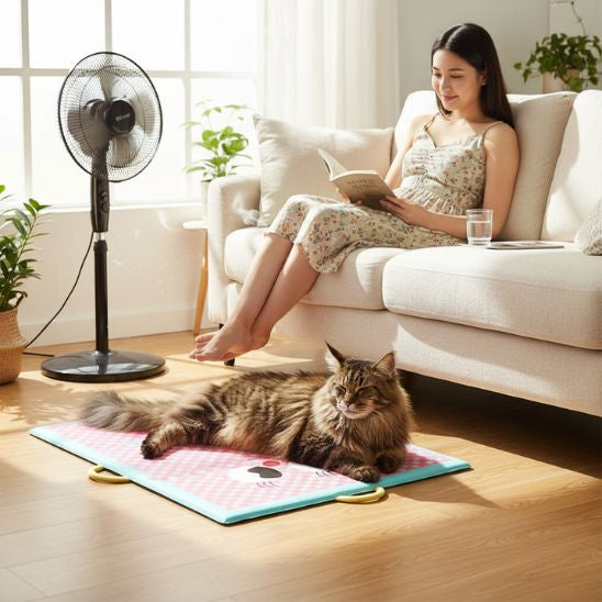 Tapis rafraichissant chat estival