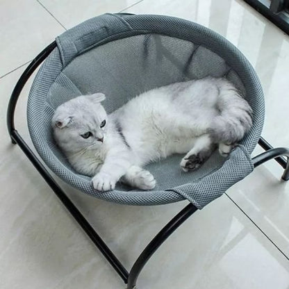 Tapis rafraichissant chat hamac gris