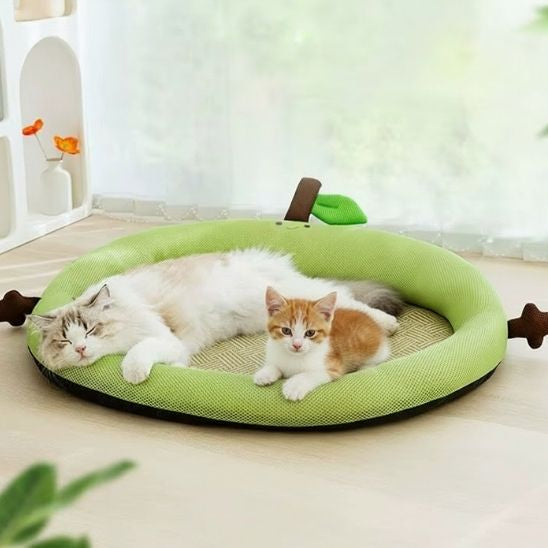 tapis rafraîchissant chat pomme