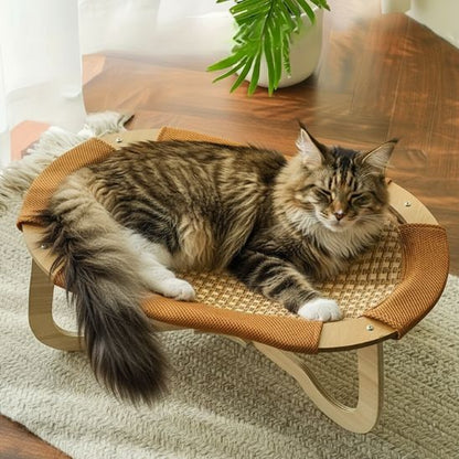 Tapis rafraichissant chat reposant ovale