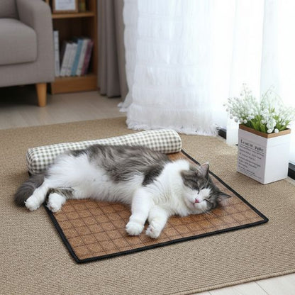 tapis-rafraichissant-chat-reposant-vichy