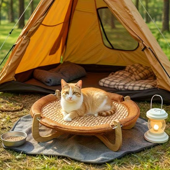 Tapis rafraichissant chat | Hamac Rotin Climatisé