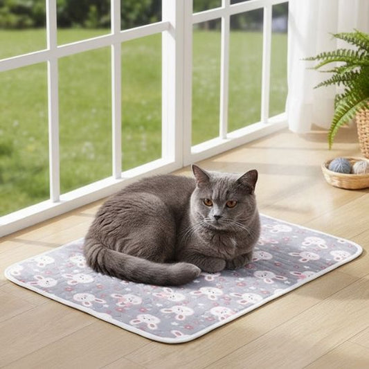 tapis-rafraichissant-pour-chat-gris-violet-motif-lapin